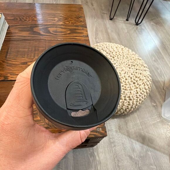 Tervis 16 oz Floral Tumbler Insulated Cup with Black Lid Hydrangea Design - Picture 3 of 5